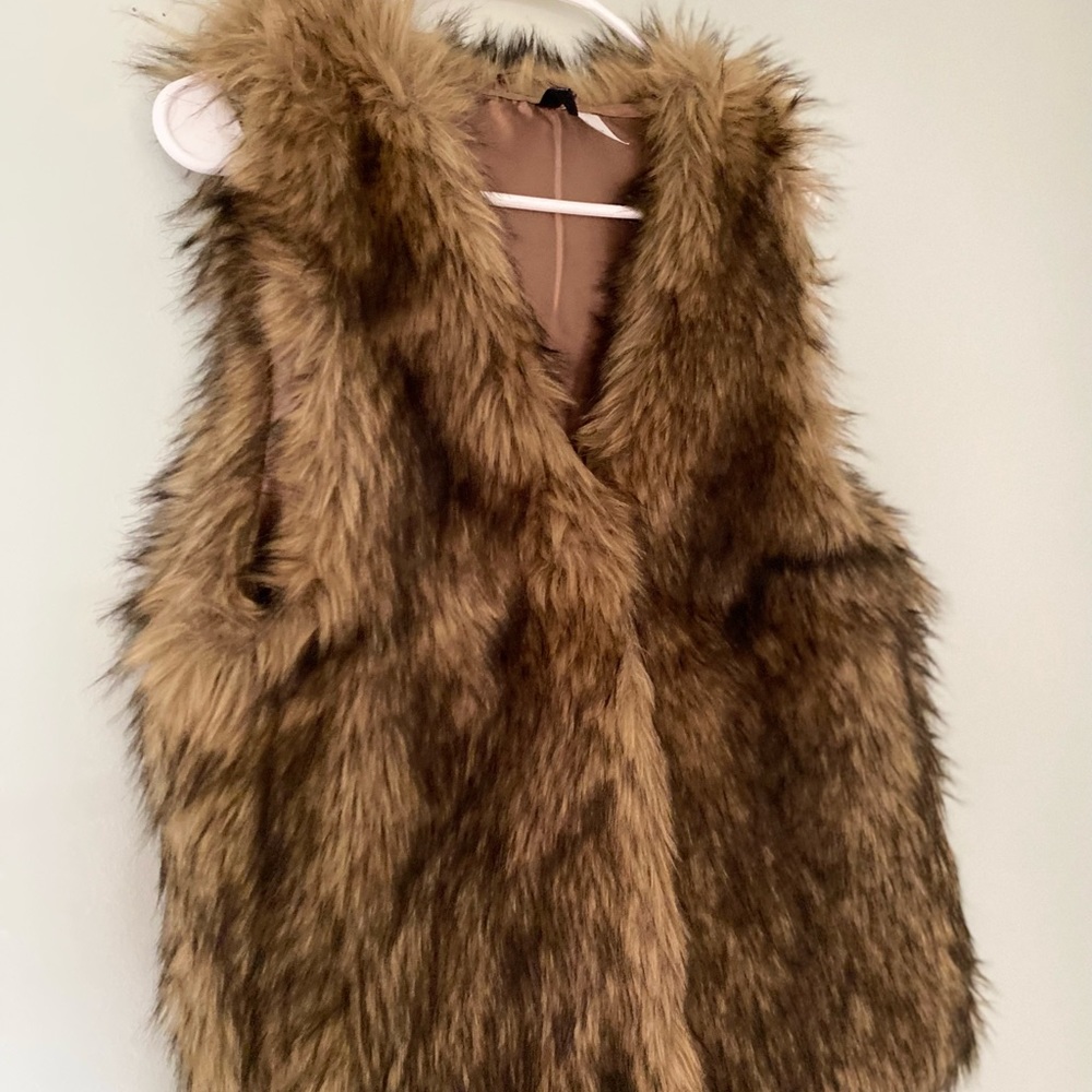 Faux fur jacket